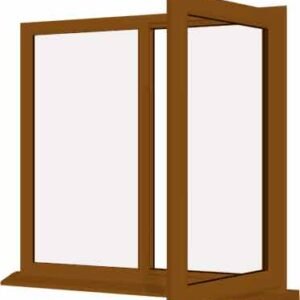 Oak uPVC Window - Design 85