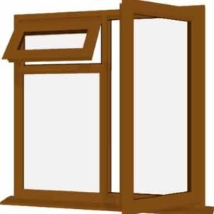 Oak uPVC Window - Design 83