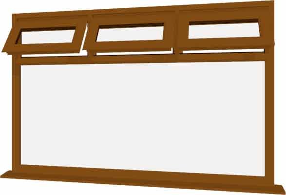 Oak uPVC Window - Design 81