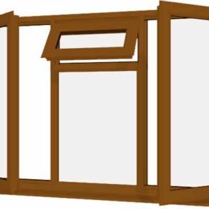 Oak uPVC Window - Design 78