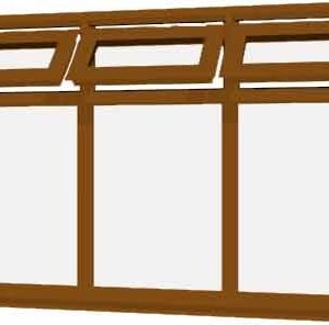Oak uPVC Window - Design 74