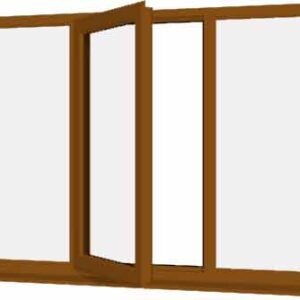Oak uPVC Window - Design 71