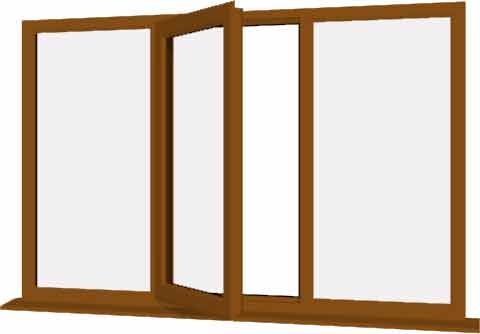 Oak uPVC Window - Design 71