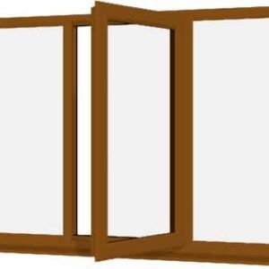 Oak uPVC Window - Design 70