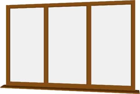 Oak uPVC Window - Design 68