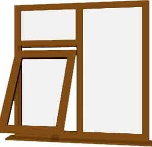 Oak uPVC Window - Design 63