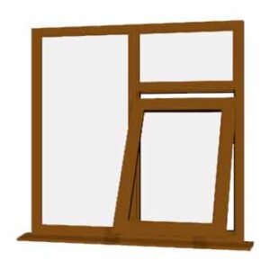 Oak uPVC Window - Design 62