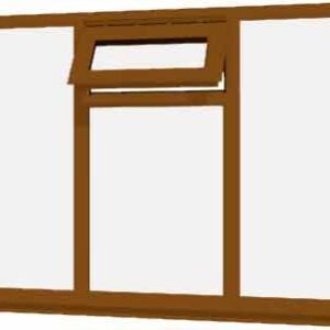 Oak uPVC Window - Design 61