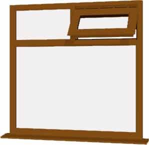 Oak uPVC Window - Design 59
