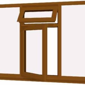 Oak uPVC Window - Design 56