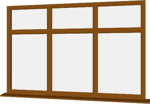 Oak uPVC Window - Design 55