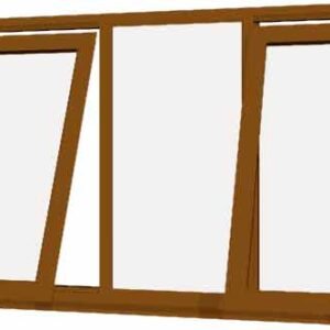 Oak uPVC Window - Design 52