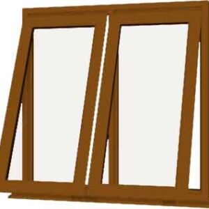 Oak uPVC Window - Design 51