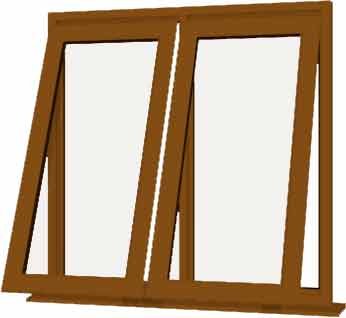 Oak uPVC Window - Design 51