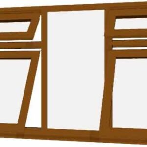 Oak uPVC Window - Design 50