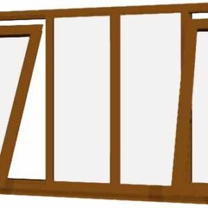 Oak uPVC Window - Design 49