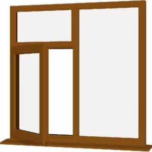 Oak uPVC Window - Design 46