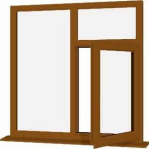 Oak uPVC Window - Design 45