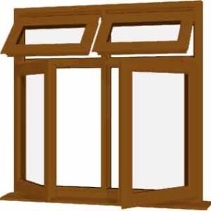 Oak uPVC Window - Design 39