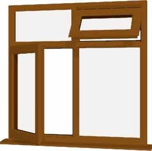 Oak uPVC Window - Design 37