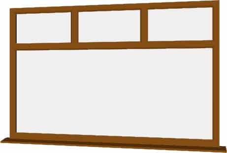 Oak uPVC Window - Design 31