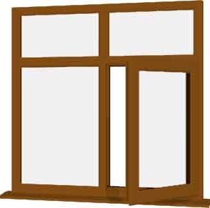 Oak uPVC Window - Design 29