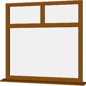 Oak uPVC Window - Design 27