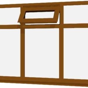 Oak uPVC Window - Design 26