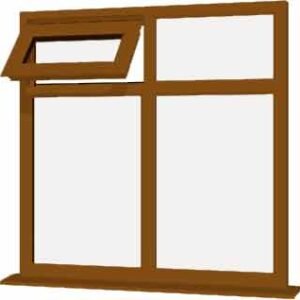 Oak uPVC Window - Design 24