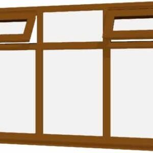 Oak uPVC Window - Design 22