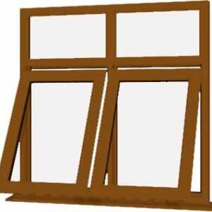 Oak uPVC Window - Design 20