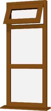 Oak uPVC Window - Design 16