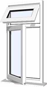 White uPVC Window - Design 94