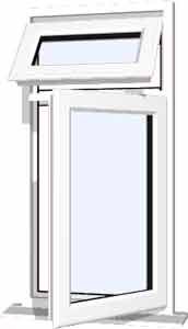 White uPVC Window - Design 93