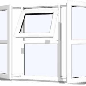 White uPVC Window - Design 13