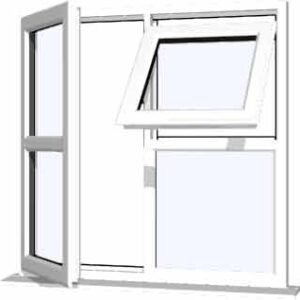 White uPVC Window - Design 11