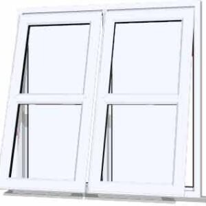 White uPVC Window - Design 9