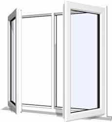 White uPVC Window - Design 91
