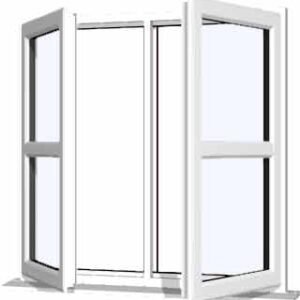 White uPVC Window - Design 8