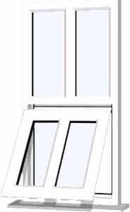 White uPVC Window - Design 7