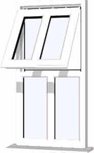 White uPVC Window - Design 6