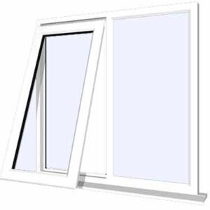 White uPVC Window - Design 88