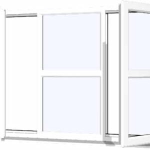 White uPVC Window - Design 5