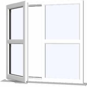 White uPVC Window - Design 4