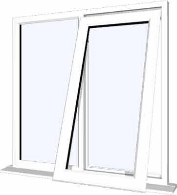 White uPVC Window - Design 87