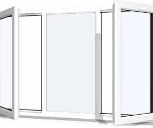 White uPVC Window - Design 80