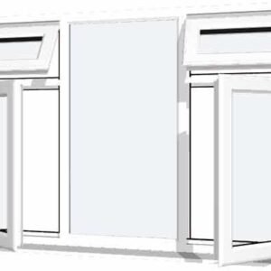 White uPVC Window - Design 79