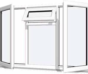 White uPVC Window - Design 78