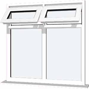 White uPVC Window - Design 75