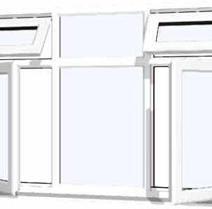 White uPVC Window - Design 73